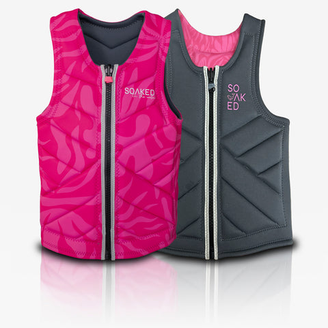Matching Florida Collection – Pink / Gray – Reversible