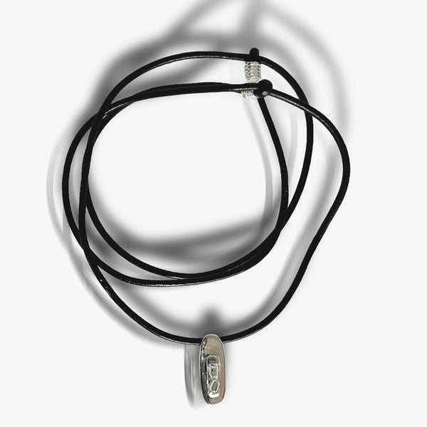 Silver Small Trick Ski Pendant